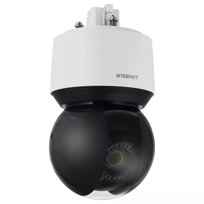 Cámara de seguridad IP PTZ exterior Hanwha Vision QNP-6250R 2MP con zoom óptico 25x, IR 200m, IP66, IK10