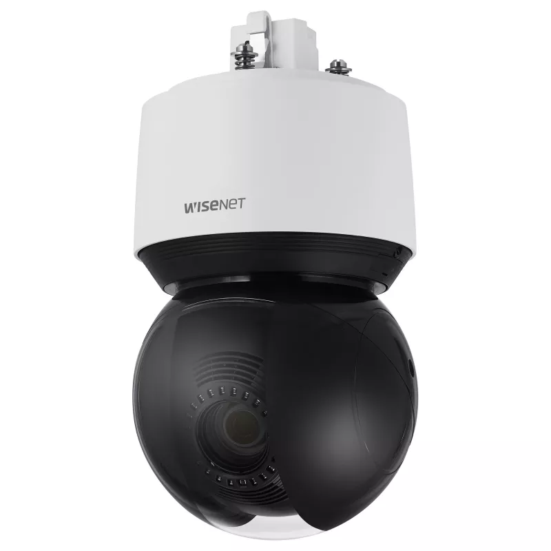 Cámara de seguridad IP PTZ exterior Hanwha Vision QNP-6250R 2MP con zoom óptico 25x, IR 200m, IP66, IK10
