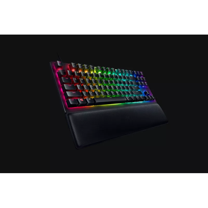 Razer Huntsman V2 Tenkeyless teclado gaming óptico con cable, switches Clicky Purple, distribución nórdica, RGB, negro (RZ03-03941300-R3N1)