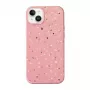 UNIQ Coehl Terrazzo funda para iPhone 14 Plus / 15 Plus, rosa coral
