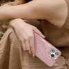 UNIQ Coehl Terrazzo funda para iPhone 14 Plus / 15 Plus, rosa coral