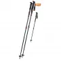 Komperdell Carbon C2 Bastones de esquí de travesía ultraligeros - Negro/Naranja