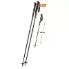 Komperdell Carbon C2 Bastones de esquí de travesía ultraligeros - Negro/Naranja