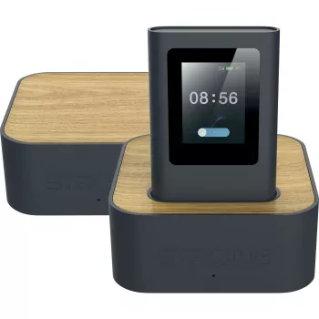 Strong HOPI-5G-DM6 Router 5G Wi-Fi 6 AX3000 de doble banda, puerto 2.5G, Nano SIM, Negro