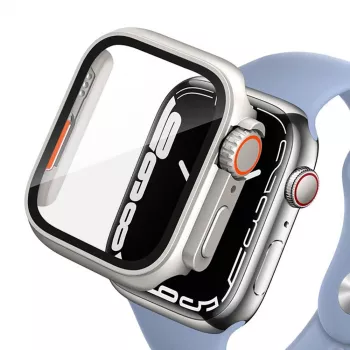 TECH-PROTECT DEFENSE360 Apple Watch 4/5/6/SE (44mm) Titanio/Naranja Carcasa robusta con correa integrada