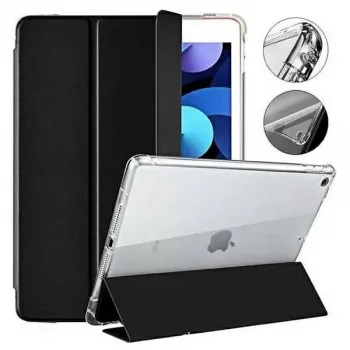 Funda trasera transparente Mercury para iPad Pro 12,9 (2018-2022) y iPad Air 13 (2024-2026) - Marco negro