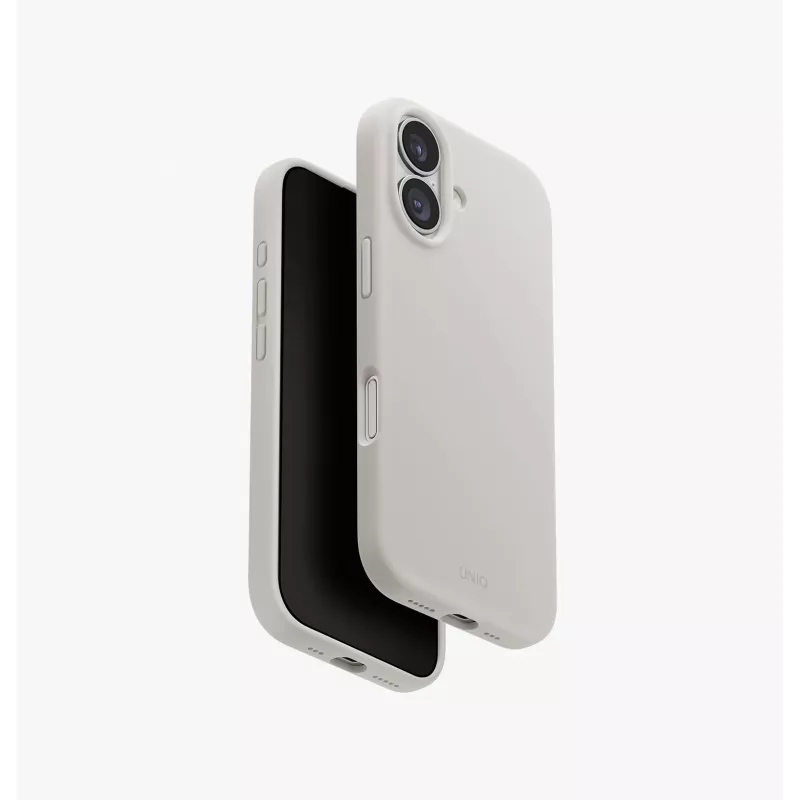 Funda de carga Magclick UNIQ Lino para iPhone 17 - Rosa
