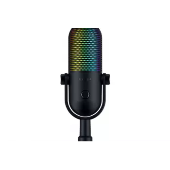 Micrófono de condensador USB RAZER Seiren V3 Chroma 32-bit DSP con iluminación RGB - Negro