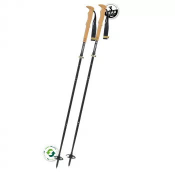 Bastones de trekking Komperdell FX Lite Carbon Vario Summit Compact - Titanio