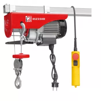 HOLZMANN MASCHINEN ESZ250D-230V Polipasto eléctrico 250 kg doble ramal 125 kg ramal simple 230 V