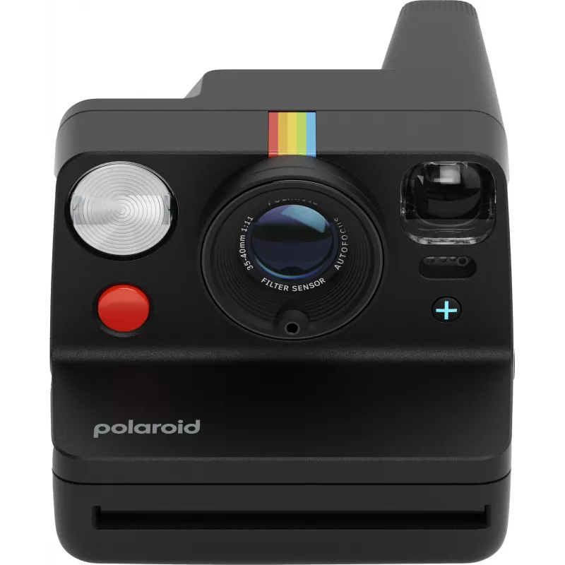 Polaroid Everything Box Now+ Gen 3 negro cámara instantánea set con 2x Color 600 película doble pack