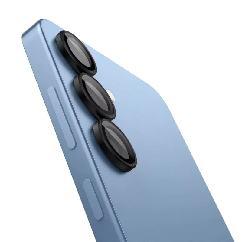 Spigen Optik Pro Glas.tR EZ Fit protección de cámara pack de 2 para Samsung Galaxy S25 - negro