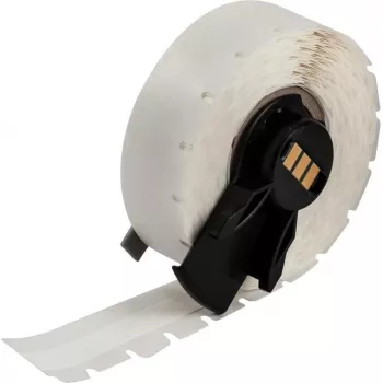 BRADY M6C-375-498 etiqueta de vinilo reposicionable multiusos, blanco, 9,53 mm x 9,14 m