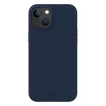 UNIQ Lino Marine Blue funda para iPhone 14 Plus / 15 Plus 6,7