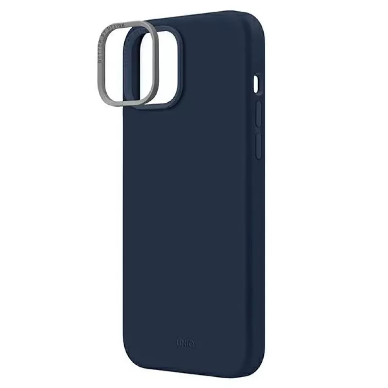 UNIQ Lino Marine Blue funda para iPhone 14 Plus / 15 Plus 6,7