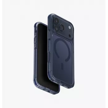 UNIQ Combat funda para iPhone 17 Pro Max con carga MagClick, azul
