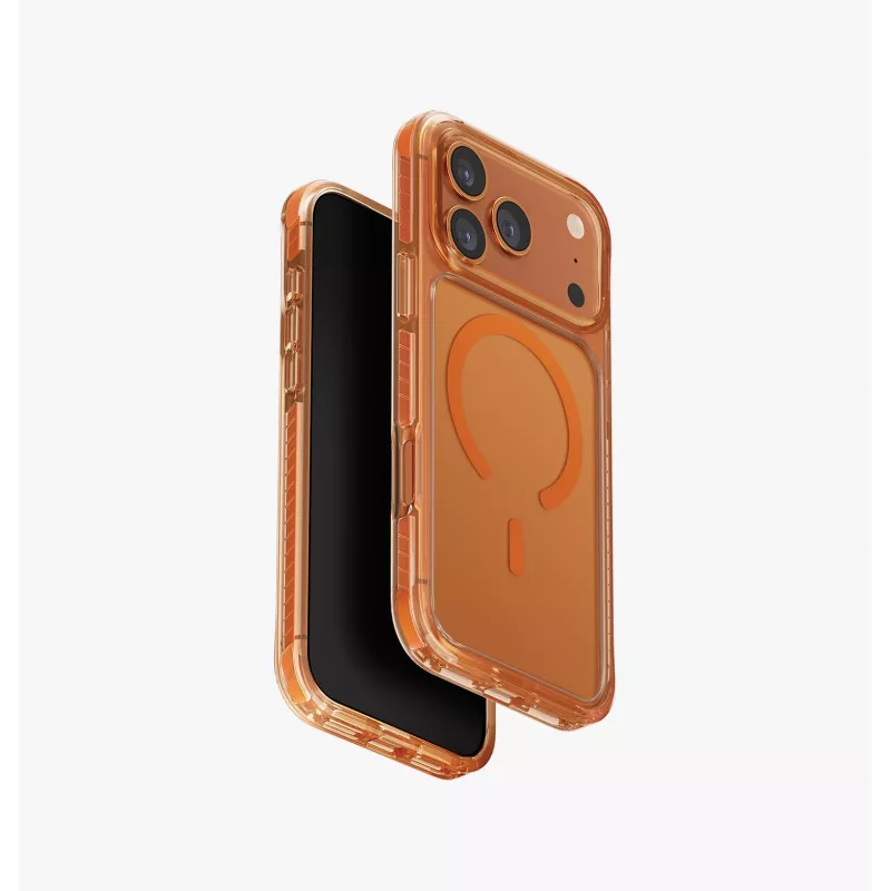 UNIQ Combat funda para iPhone 17 Pro Max con carga MagClick, azul