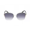 GUESS mujer GF00052-5932B gafas de sol estilo ojo de gato, montura havana, lentes marrones degradadas, 59 mm