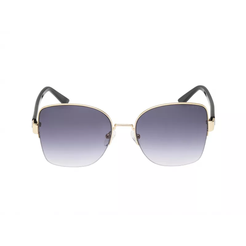GUESS mujer GF00052-5932B gafas de sol estilo ojo de gato, montura havana, lentes marrones degradadas, 59 mm