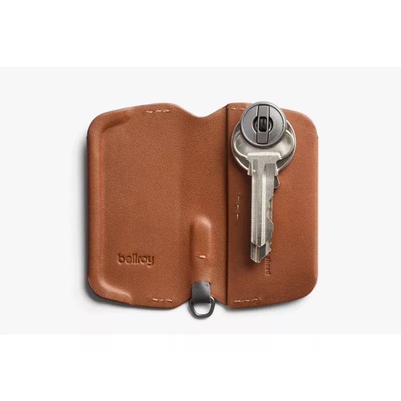 Bellroy Key Cover 3rd Edition organizador de llaves de piel color caramelo