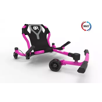 EzyRoller Spinner X rosa juguete ride-on giratorio 360° para niños de 4-12 años