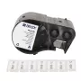BRADY BMP51/BMP53/M511 set de etiquetas de vinilo autolaminado, 25,4 mm x 6,4 m, blanco/transparente, B-499