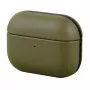 UNIQ Terra funda de piel auténtica para Apple AirPods Pro – verde oliva