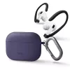 UNIQ Nexo funda de silicona con ganchos para las orejas para Apple AirPods Pro 2.ª generación (2022/2023) - violeta higo