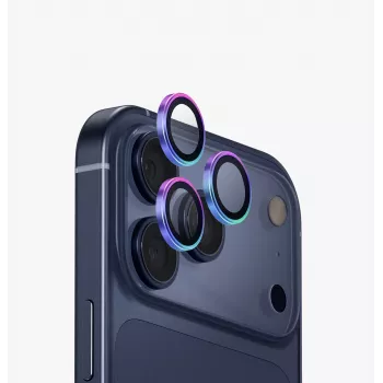 UNIQ Optix protector de lente de cámara de aluminio para iPhone 17 Pro / 17 Pro Max con aplicador, ópalo