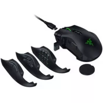 Razer Naga V3 Pro ratón gaming inalámbrico, 8000 Hz - negro