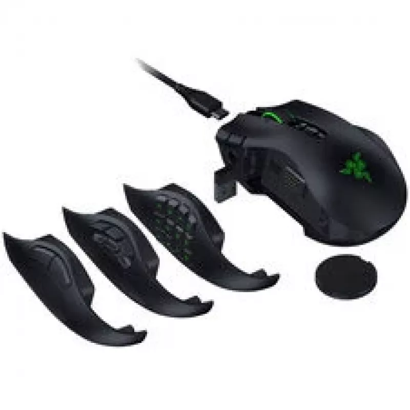 Razer Naga V3 Pro ratón gaming inalámbrico, 8000 Hz - negro