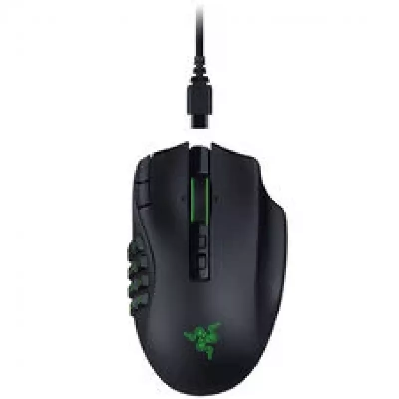 Razer Naga V3 Pro ratón gaming inalámbrico, 8000 Hz - negro