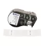 BRADY cartucho de etiquetas autolaminantes giratorio para DYMO XTL – 24mm x 4m, negro sobre blanco/transparente, poliéster industrial