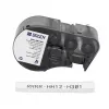 Brady M4C-250-7641 marcadores de cables de vinilo autolaminantes para BMP51/BMP53, 38,1 mm x 19,05 mm, blanco/transparente, rollo de 6,4 m