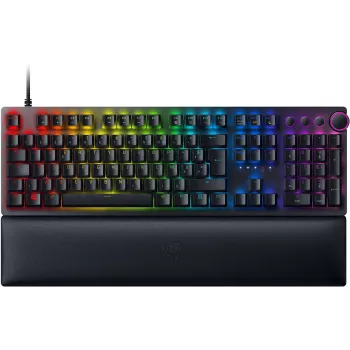 Razer Huntsman V2 teclado gaming óptico con cable, switches Linear Red, distribución nórdica, RGB, negro (RZ03-03930600-R3N1)