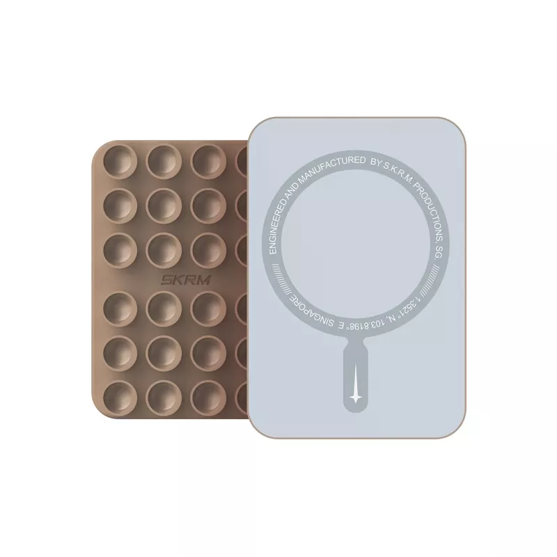 Skinarma Stax soporte magnético MagSafe con ventosa para coche, salpicadero y parabrisas, champán