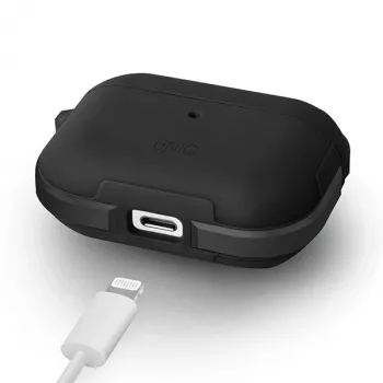 UNIQ Valencia funda antibacteriana para AirPods Pro – negro medianoche