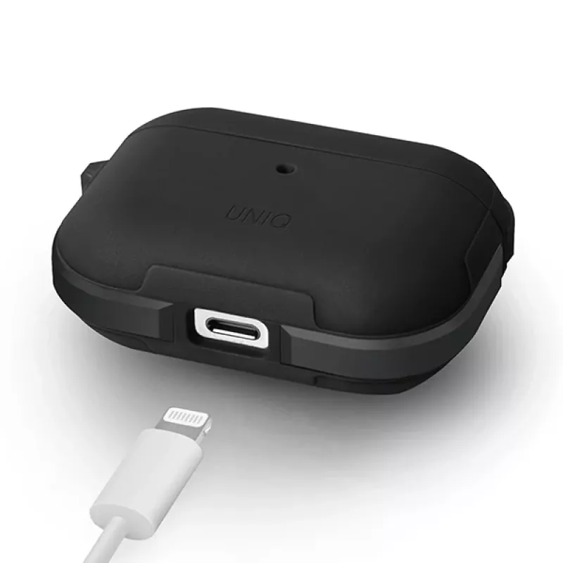UNIQ Valencia funda antibacteriana para AirPods Pro – negro medianoche