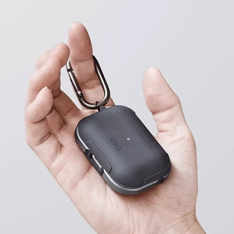 UNIQ Valencia funda antibacteriana para AirPods Pro – negro medianoche