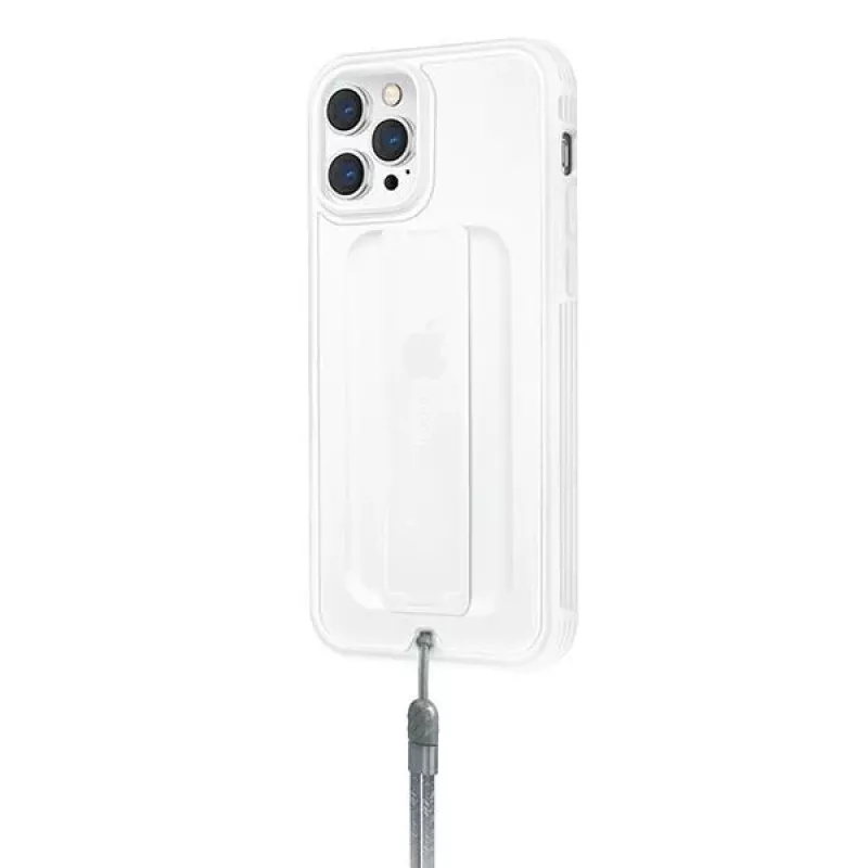 UNIQ Heldro funda antimicrobiana para iPhone 12/12 Pro 6,1 pulgadas Natural Frost