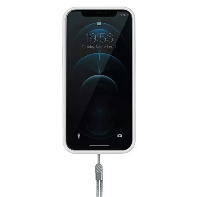 UNIQ Heldro funda antimicrobiana para iPhone 12/12 Pro 6,1 pulgadas Natural Frost