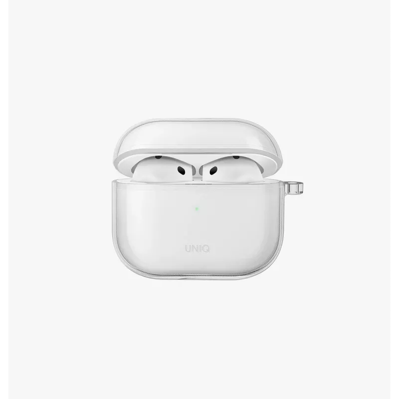 UNIQ Glase funda para Apple AirPods 4 brillante ahumado