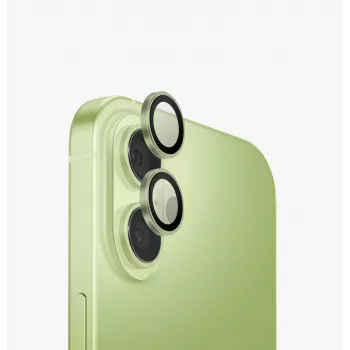 UNIQ Optix protección de aluminio para objetivo de cámara de iPhone 17 con aplicador verde
