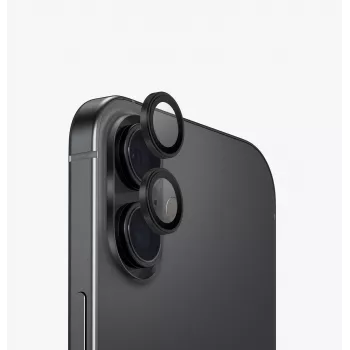UNIQ Optix protección de aluminio para objetivo de cámara de iPhone 17 con aplicador verde