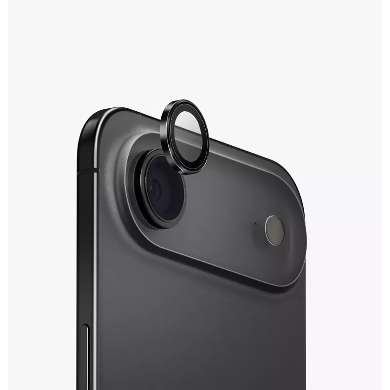Protector de lente de cámara de aluminio UNIQ Optix con aplicador para Apple iPhone Air, Dorado