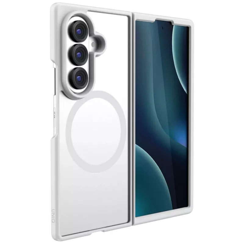 Funda de carga UNIQ Veren AF Magclick para Samsung Galaxy Z Flip8, Smoky Frost