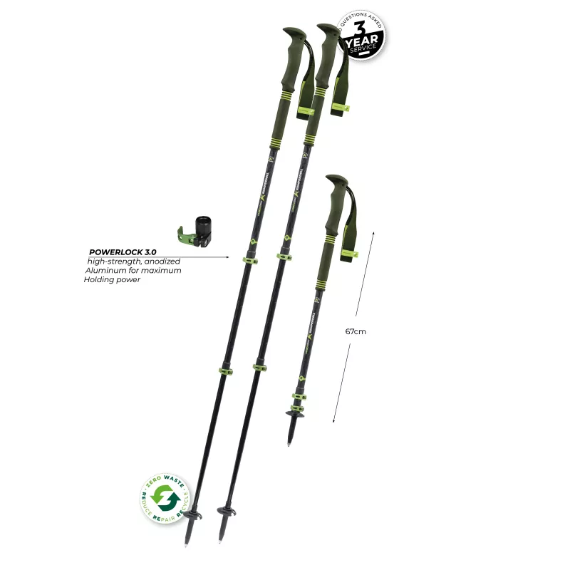 Bastones de trekking Komperdell Carbon Pro Zero, Verde