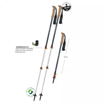 Komperdell Ridgehiker Zero bastones de trekking - Dark Sapphire