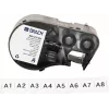 Brady M4C-375-422 cartucho de etiquetas de vinilo autolaminado para impresoras BMP41/BMP51/BMP53/M511, blanco, 25,4 mm x 6,4 m
