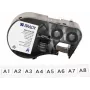Brady M4C-375-422 cartucho de etiquetas de vinilo autolaminado para impresoras BMP41/BMP51/BMP53/M511, blanco, 25,4 mm x 6,4 m